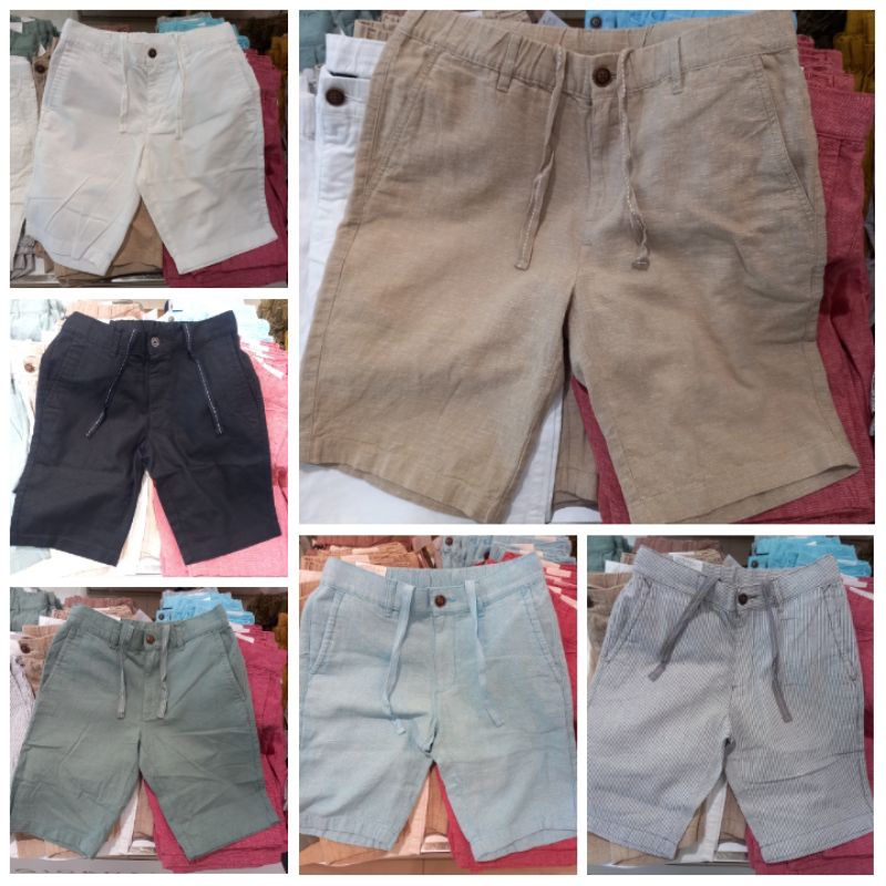 Giordano Linen Short Original Celana Pendek Linen
