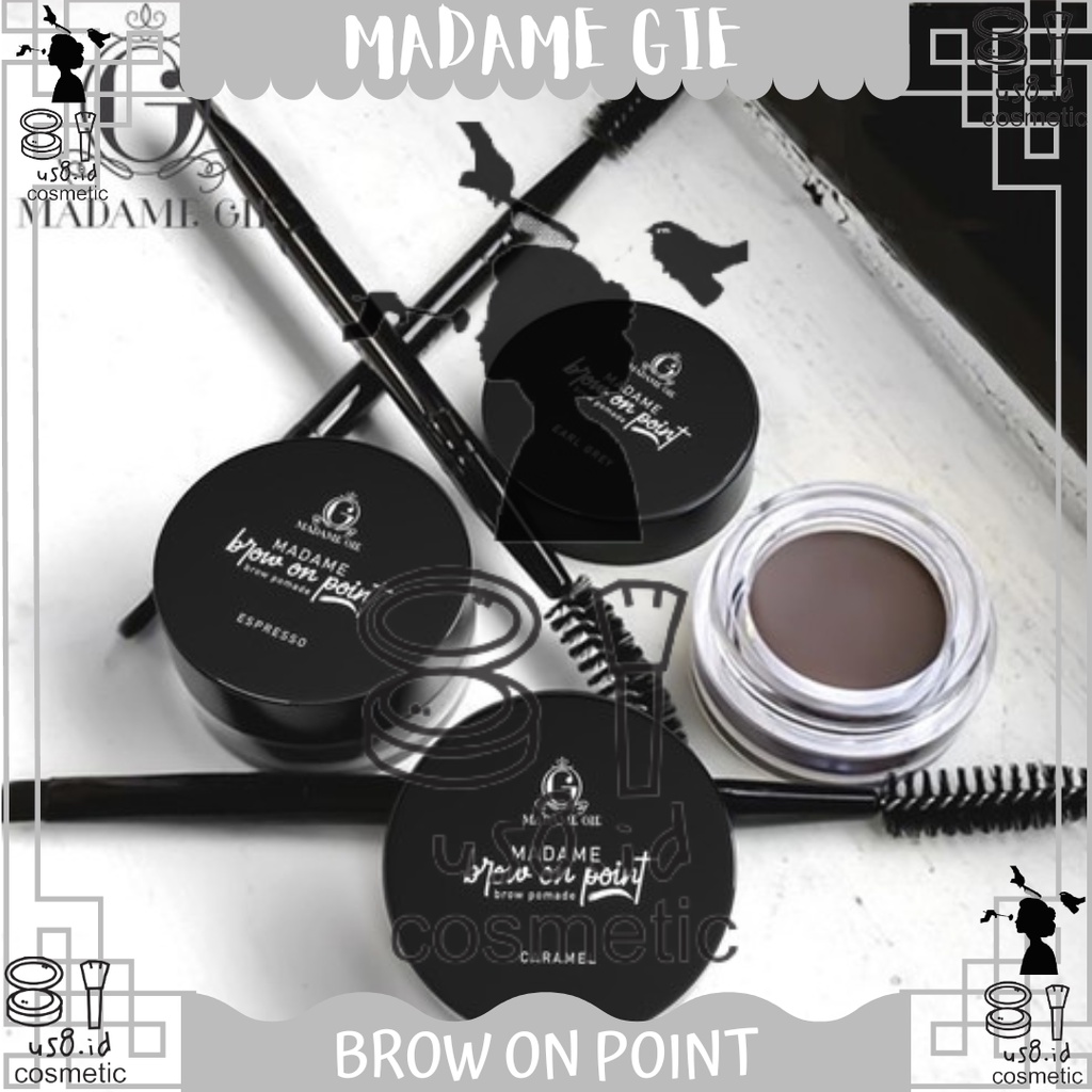 Madame Gie Madame Brow On Point – Make Up Eyebrow Pomade Cream Pensil Alis Waterproof || Madam Gie