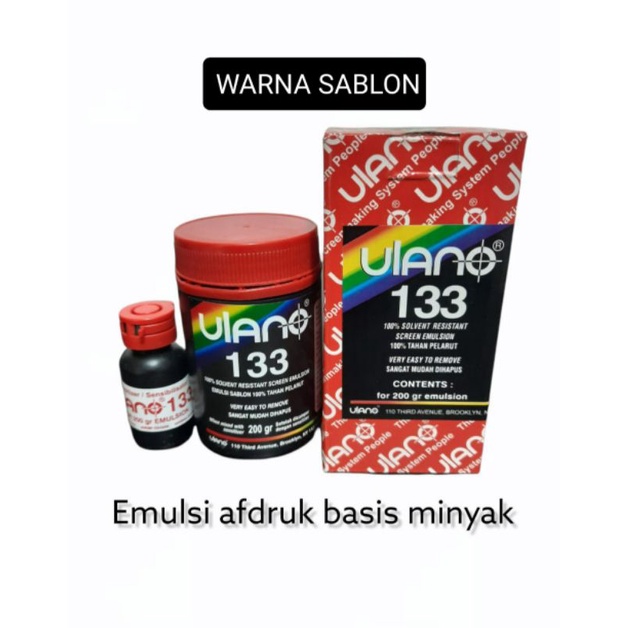 Ulano 133 200gr obat afdruk basis minyak 200gr