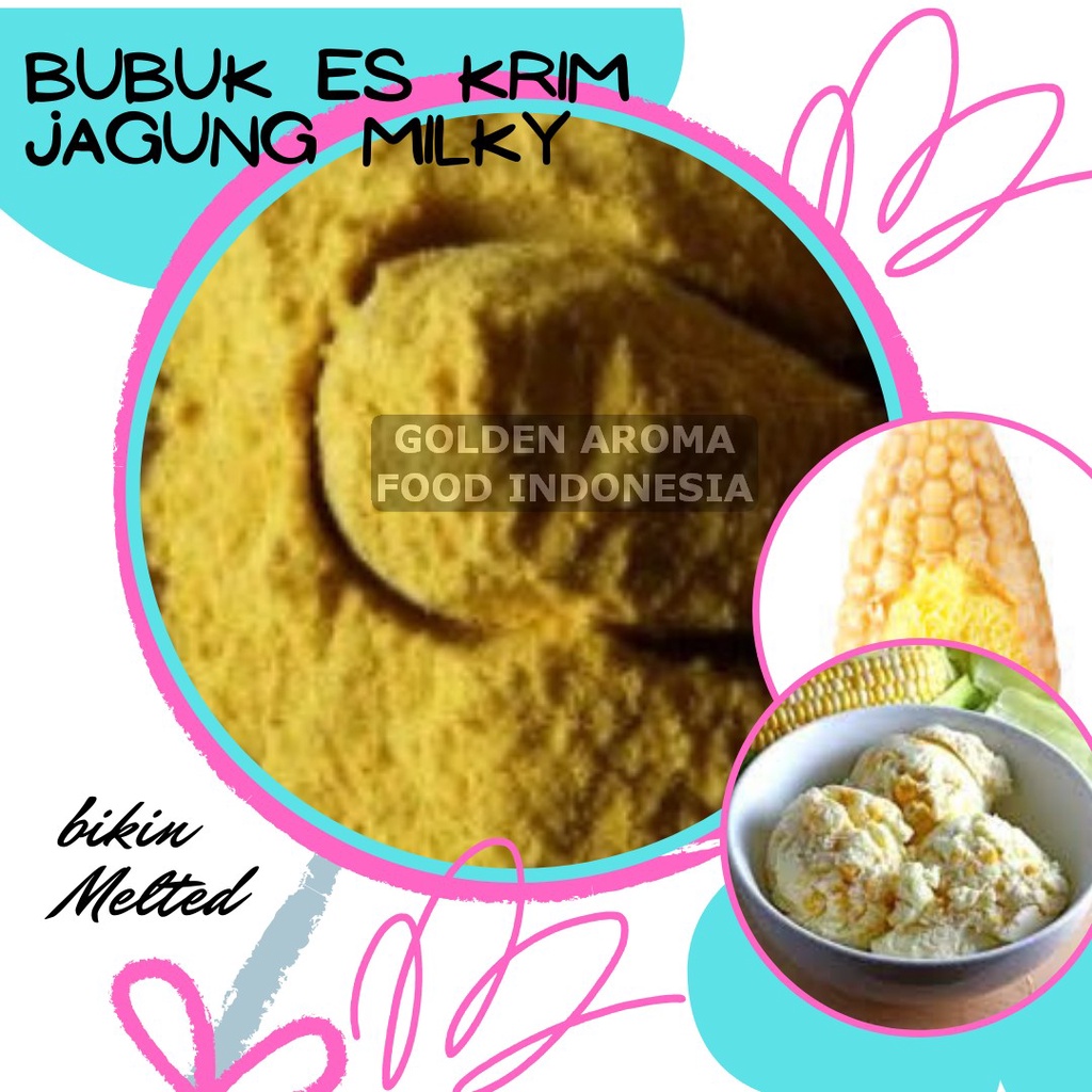 

Bubuk Es Krim Jagung Milky 1 Kg l Serbuk Ice Cream Jagung Milky 1Kg Eskrim Kiloan Bahan Instan Premix Soft Hard Gelato