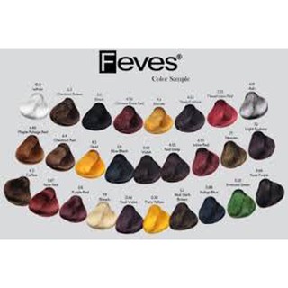  FEVES  COLOR CREAM 60ML FEVES  HAIR COLOR 60ML CAT  