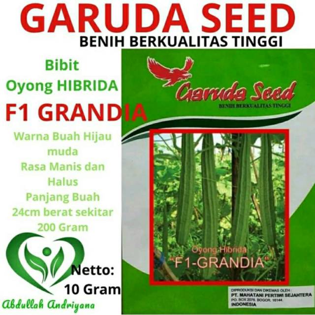 Benih Oyong F1 GRANDIA isi 10 Gram Bibit Produk GARUDA SEED