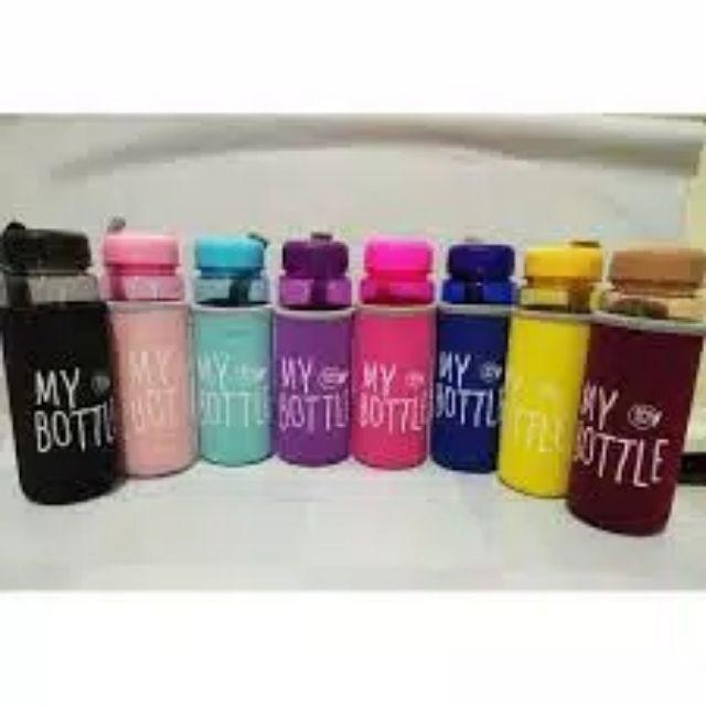 [jakarta] My Bottle + Pouch Warna Infused Water 500ml - Botol Minum 1kg 9 Pc