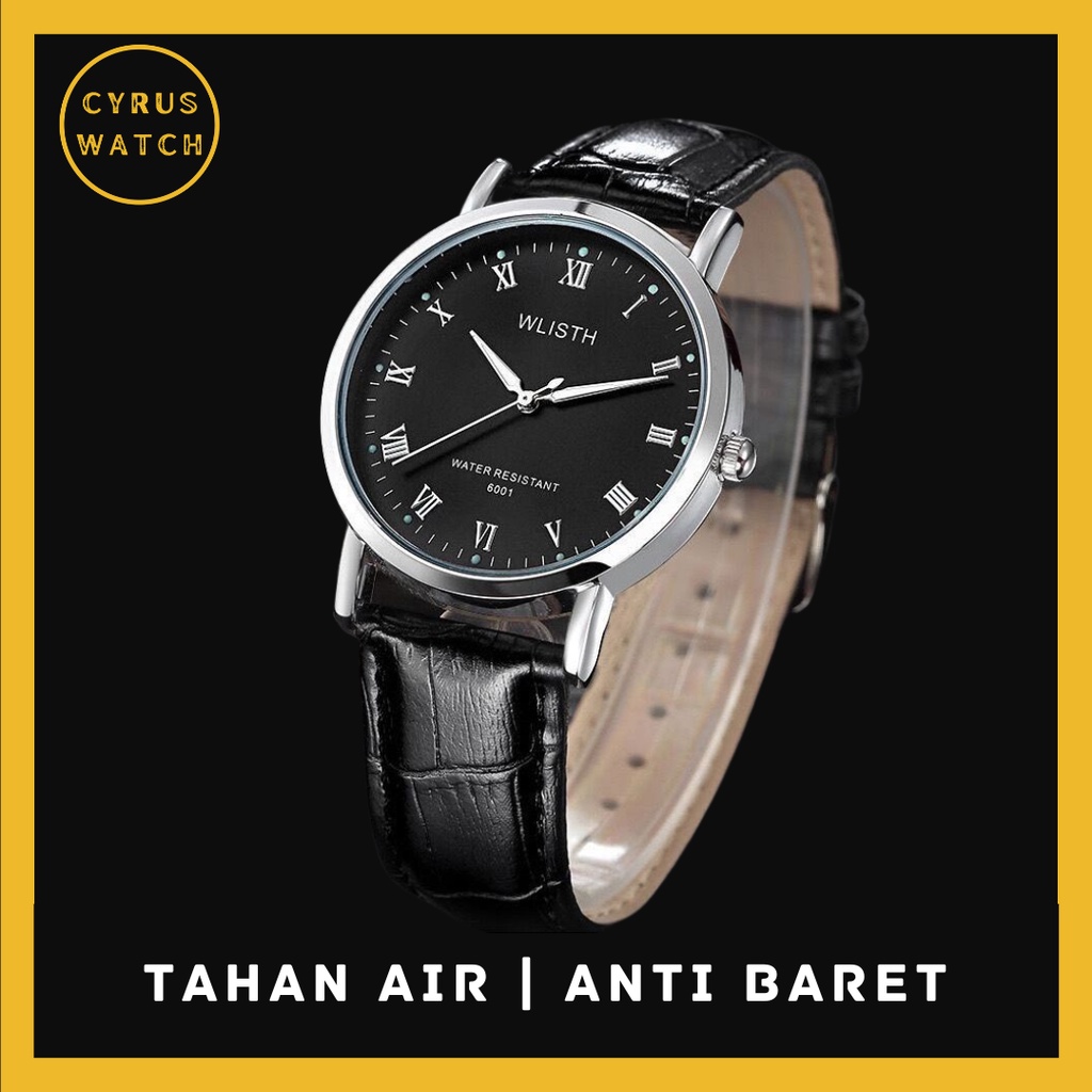 WL003 READY COD Jam Tangan pria kulit sintetis / jam tangan couple jam tangan unisex wl