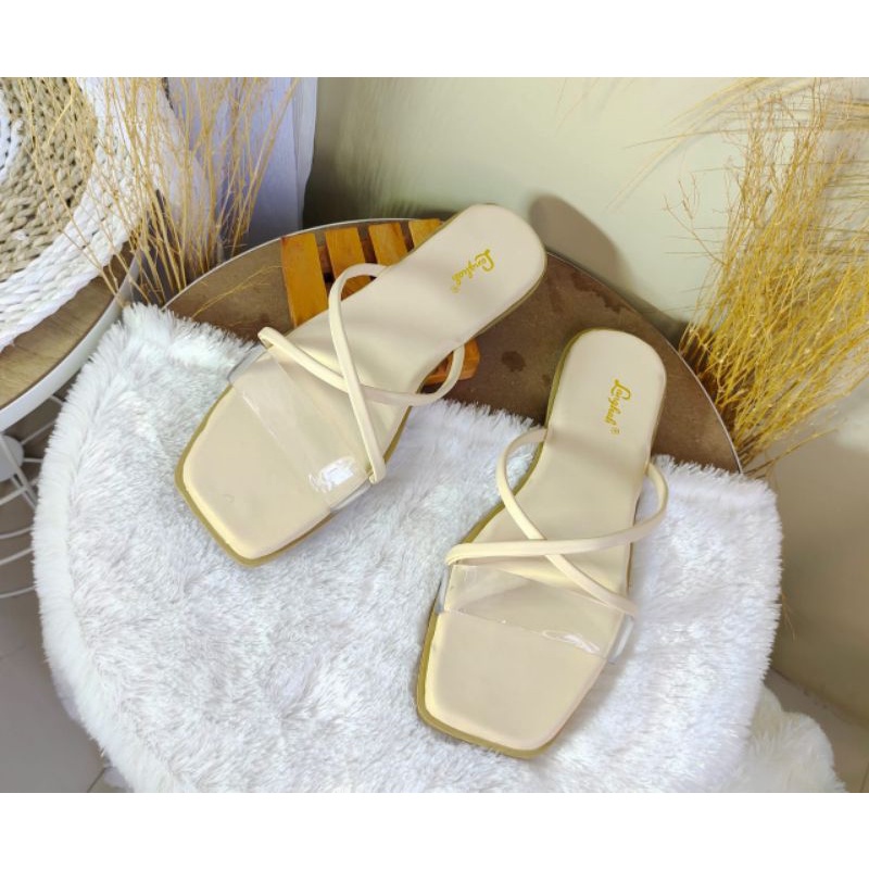 Termurah Sandal Flat Sandal Wanita Langkah Lissa Shoes