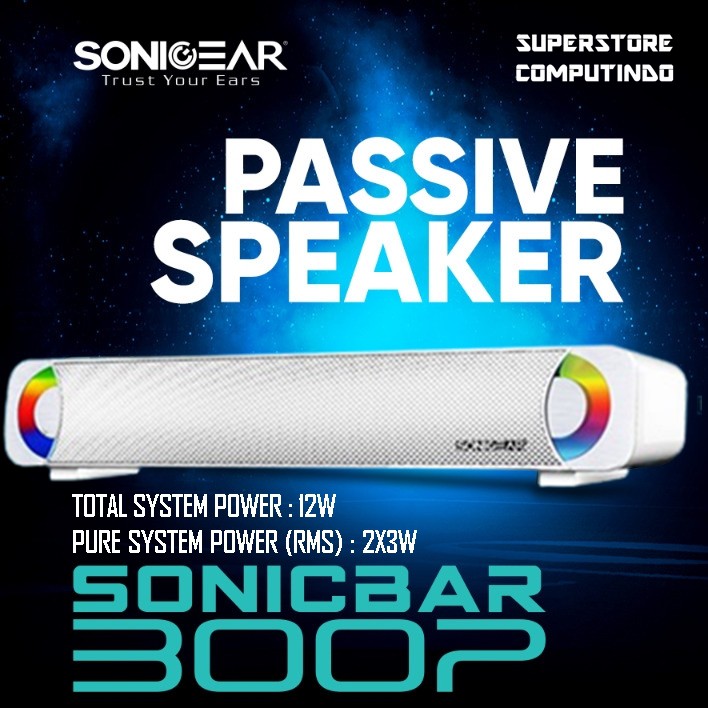 SonicGear 300P Powerful SoundBar Sonicbar with Brilliant Light Effect