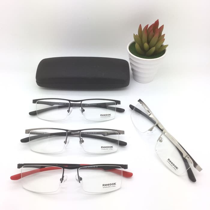 Frame Kacamata Sporty Aluminium Half Frame | kacamata minus