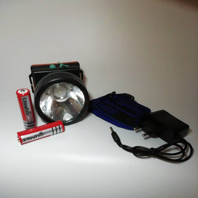 Senter Kepala MS 007 / 30W Bisa Charge Bisa Ganti Baterai/ Head Lamp Headlamp