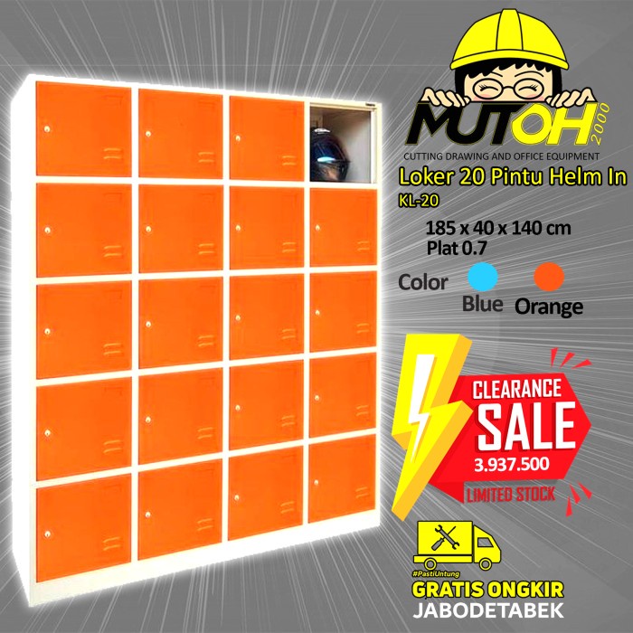 

READY Loker besi Locker Besi 20 Pintu (door steel locker) KOZURE KL20 MURAH