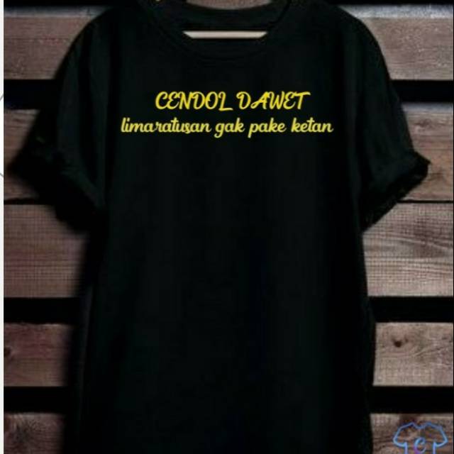 KAOS CENDOL DAWET HITAM CEWEK/COWOK