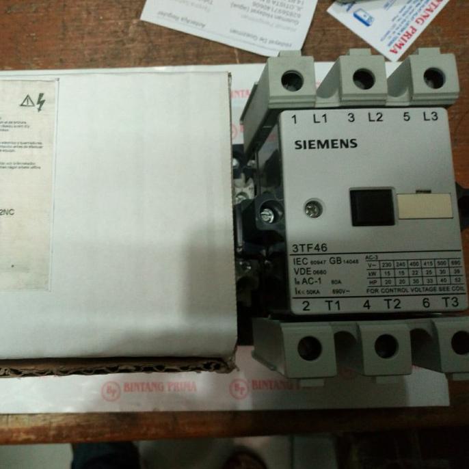 Contactor / Kontaktor Tipe 3TF46-22 Siemens 220V ada stock
