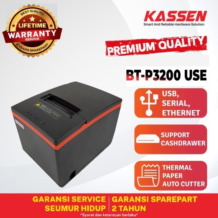 Kassen BT-P3200 USE Printer Thermal Kasir / Thermal POS