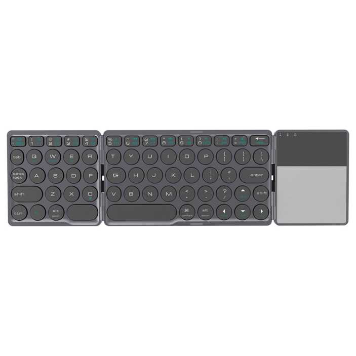 Keyboard Lipat Wireless Bluetooth Three Folding Touchpad