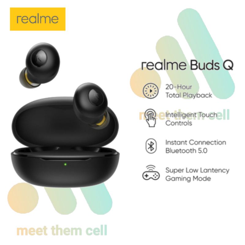 Headset Bluetooth Realme Buds Q 100% Original