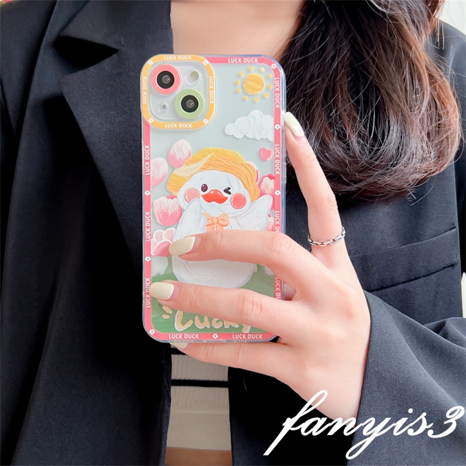 Samsung A14 A34 A54 M14 A04 A04s A13 A52s A03 A23 A33 A53 A73 A03s M23 A52 A02 A12 A22 A72 A32 A51 A71 A50 A50s A30s A30 A20 A21s A31 A11 Soft Case Pelindung Desain Kartun Bebek Untuk