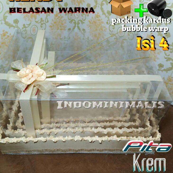 

Murah banget NRL35 KOTAK SESERAHAN HANTARAN PERNIKAHAN PAKET BOX MIKA TEMPAT MAHAR PERHIASAN LAMARAN MURAH 1 SET ISI 4 NRL