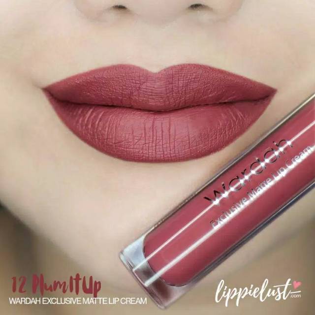 Wardah exclusive matte lip cream No.12