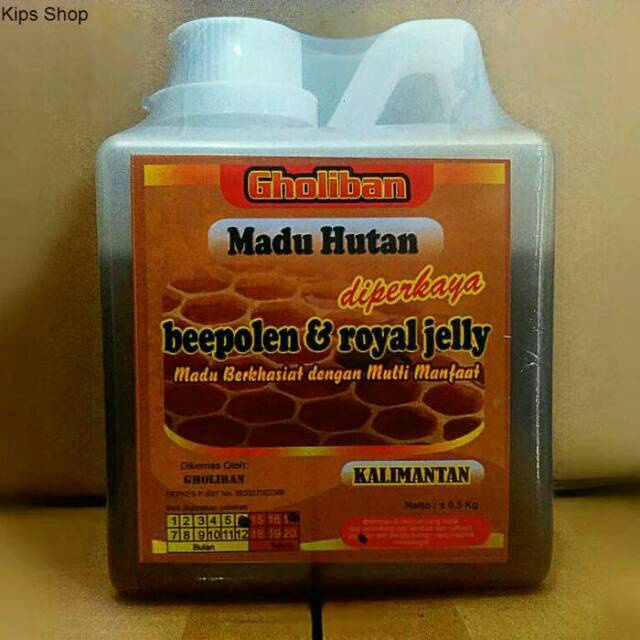 

Madu kalimantan gholiban diperkaya bee pllen royal jelly 500 Gr