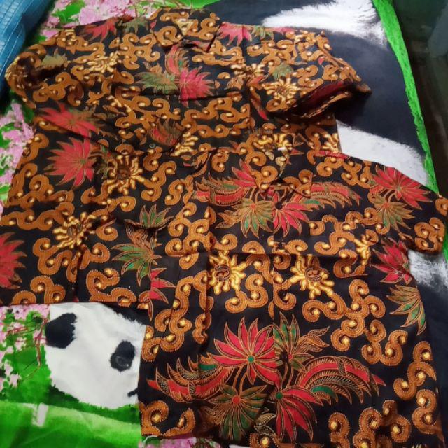 Kemeja Hem Batik Pria Ayqh Dan Anak Seragam Kantor Cendrawasih Panjang