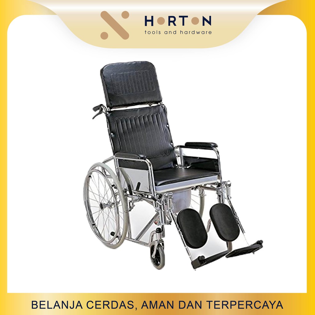 Kursi Roda 3 IN 1 Ban Mati FS609GC ( Duduk, Tidur, BAB ) GEA