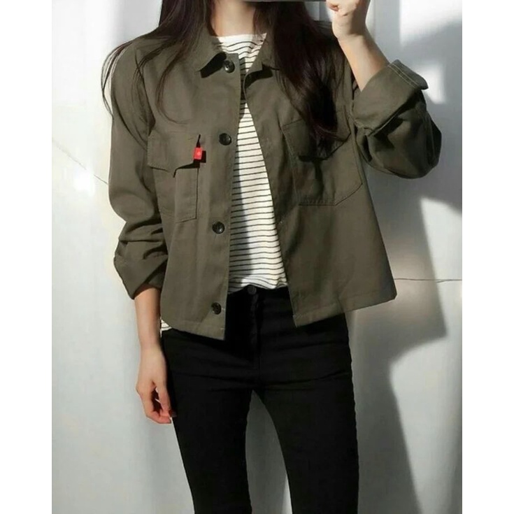 HANA JACKET - JAKET WANITA - ATASAN - KOREAN STYLE