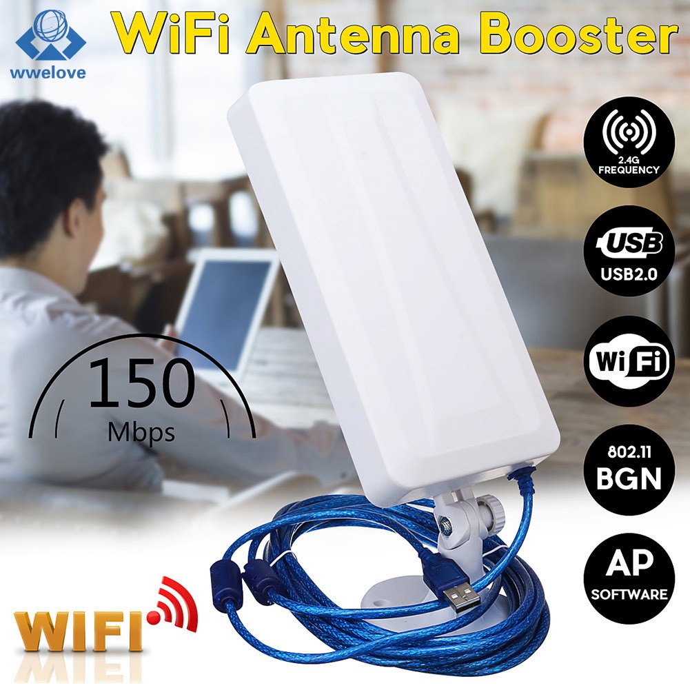 Antena Router Repeater Penguat Sinyal Wifi Wireless Jangkauan 2500m Untuk Outdoor Shopee Indonesia