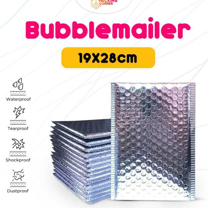 Amplop Bubble Mailer Wrap 19x28 cm Alumunium Foil Premium Quality
