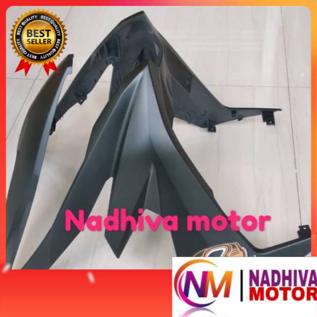 Cover tameng depan honda beat street hitam doff