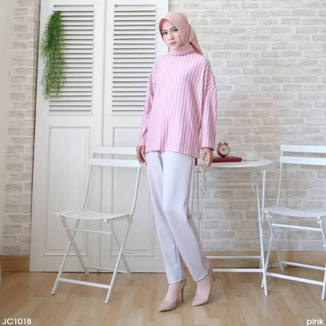 TOP NURINA COLOUR FIT TO L Baju Atasan Wanita Muslim Sesuai Gambar