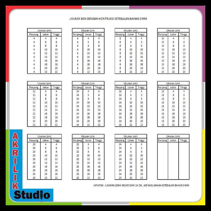 

Box Akrilik Acrylic Serbaguna Pxlxt 10X10X22