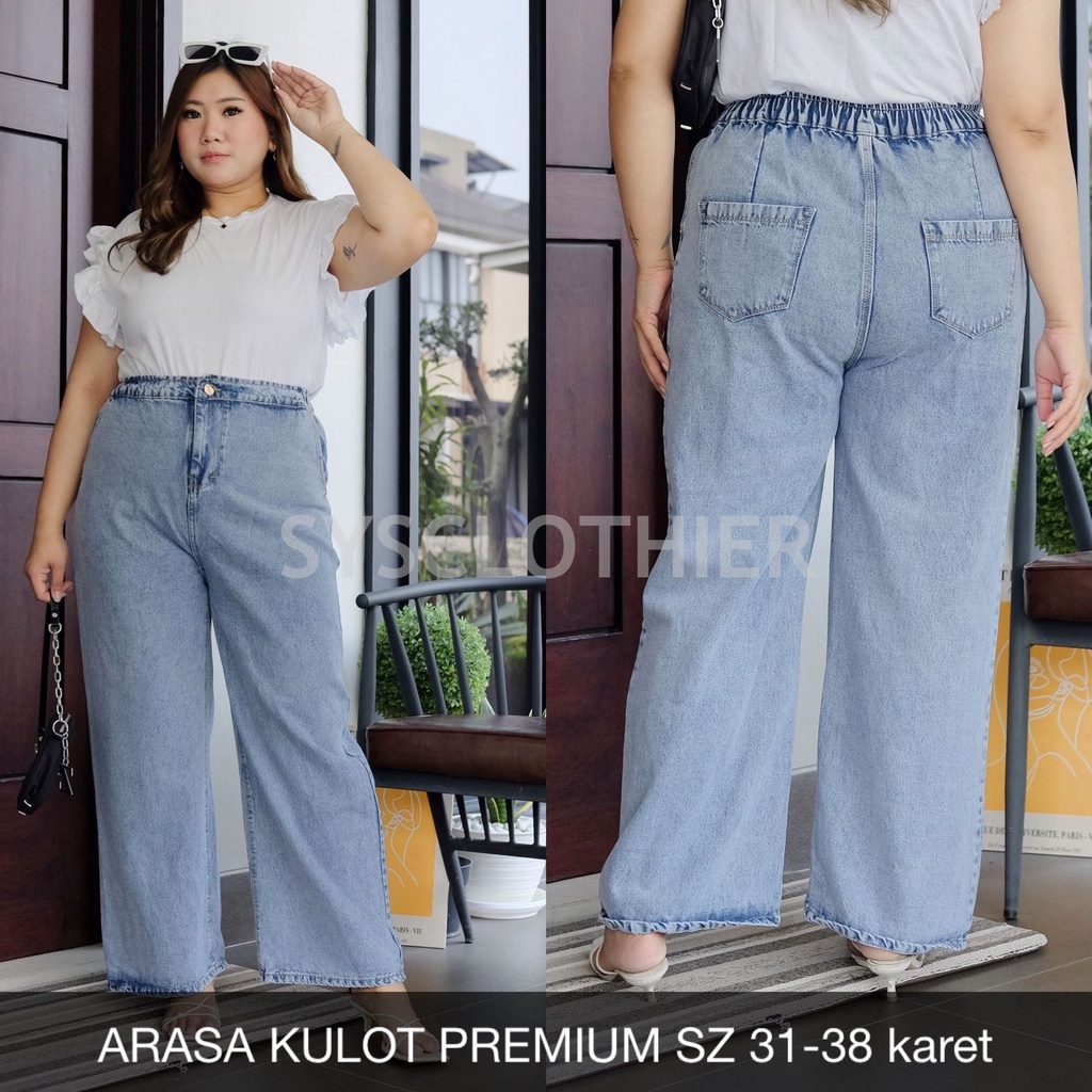 CELANA JEANS WANITA ARASA KULOT-SYSCLOTHIER