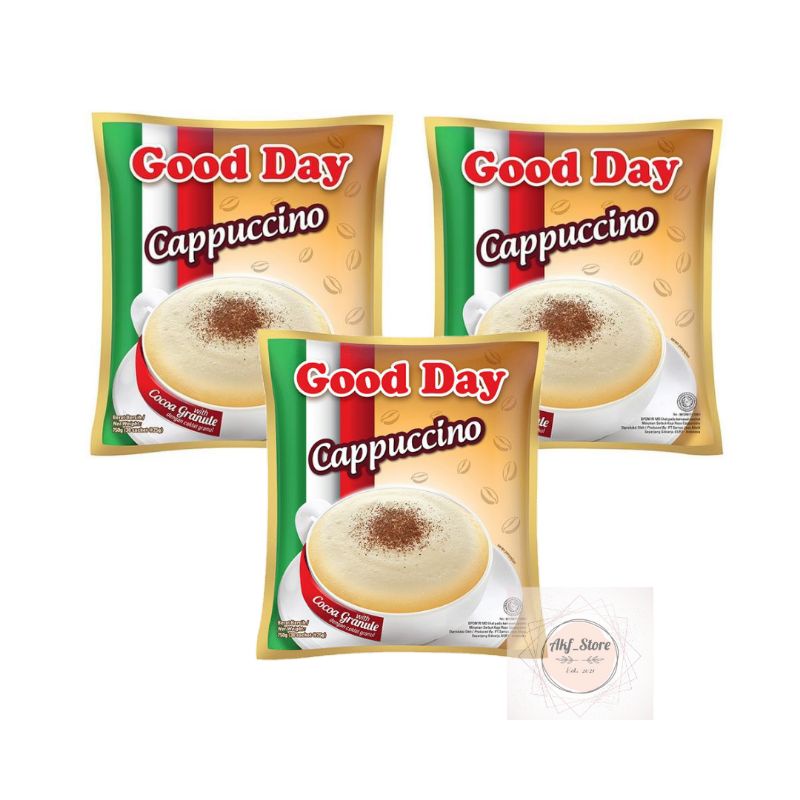 

25GX10 SACHET GOOD DAY CAPPUCCINO RENCENG