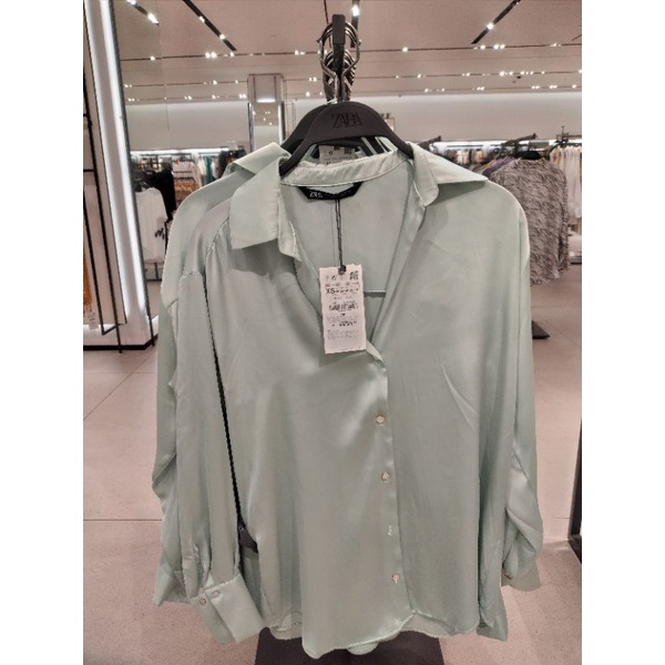 Kemeja Lapisan Satin ZARA Original Store 100%