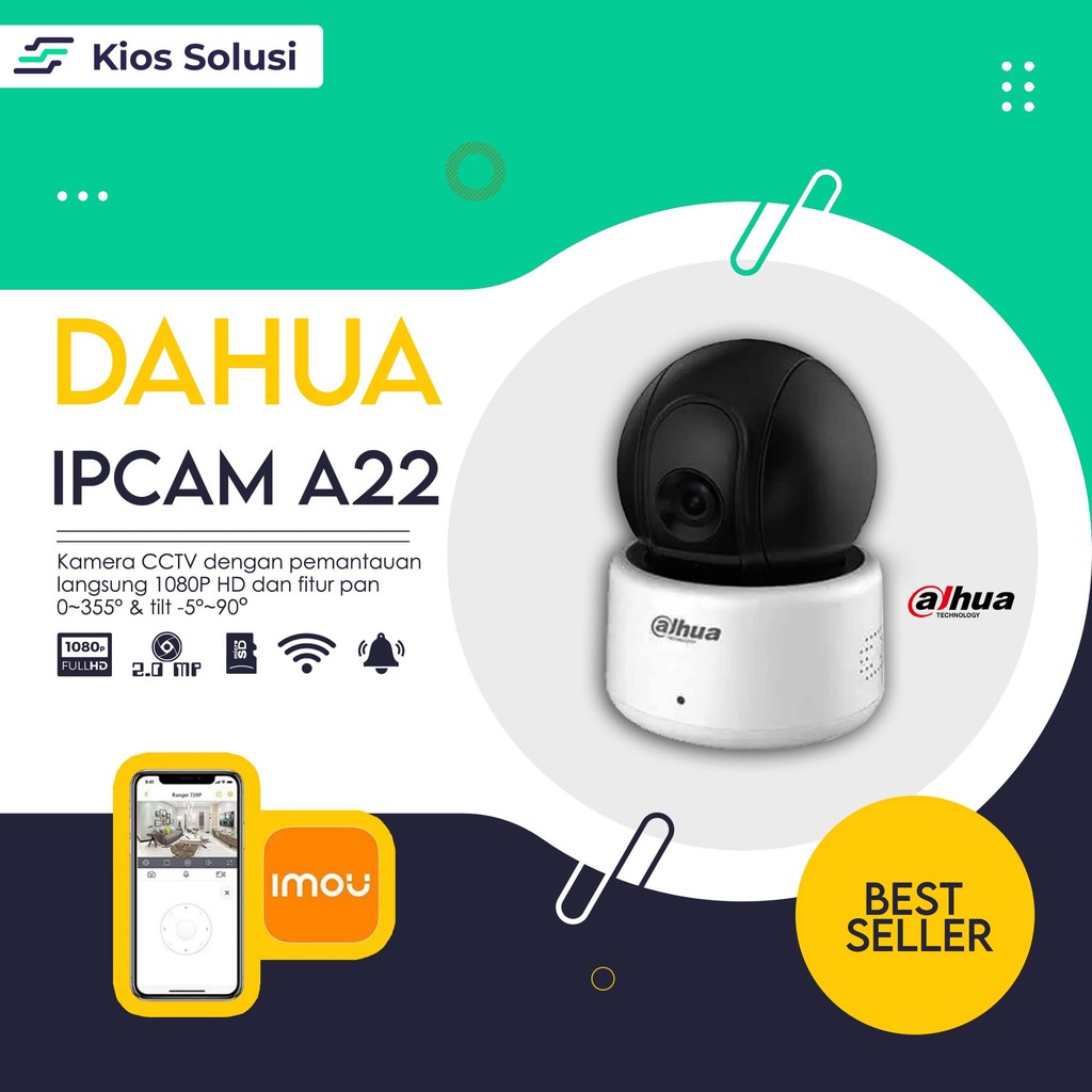 Kamera CCTV | Camera IP | Babycam Dahua DH IP-A22 | Wifi | 1080P