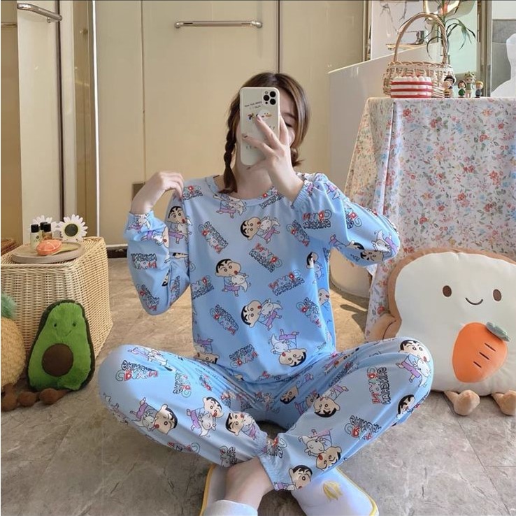 COD pp piyama fashion wanita / Piyama Import PP / stelan wanita / baju tidur wanita-1