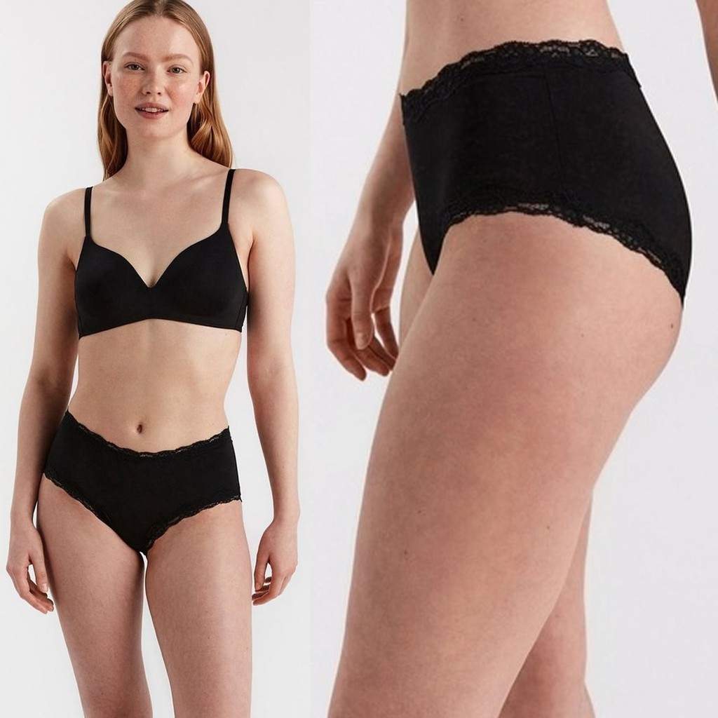 Core/Lindex panty brief Lace pinggang CD celana dalam wanita // sisa ekspor