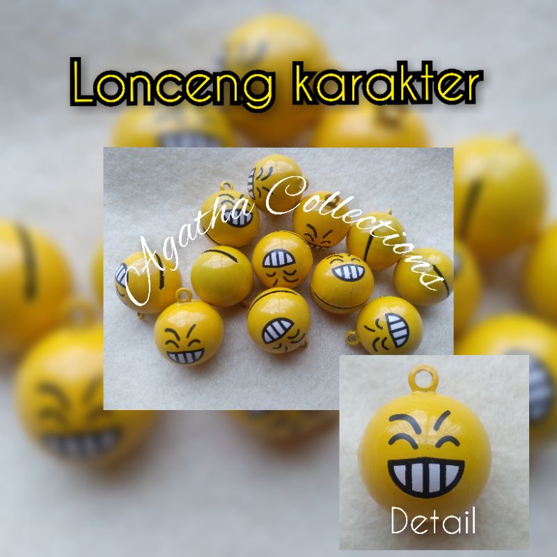 Lonceng karakter kelinting karakter per biji