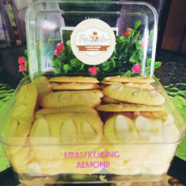 

Kue kering lidah kucing almond/finger print