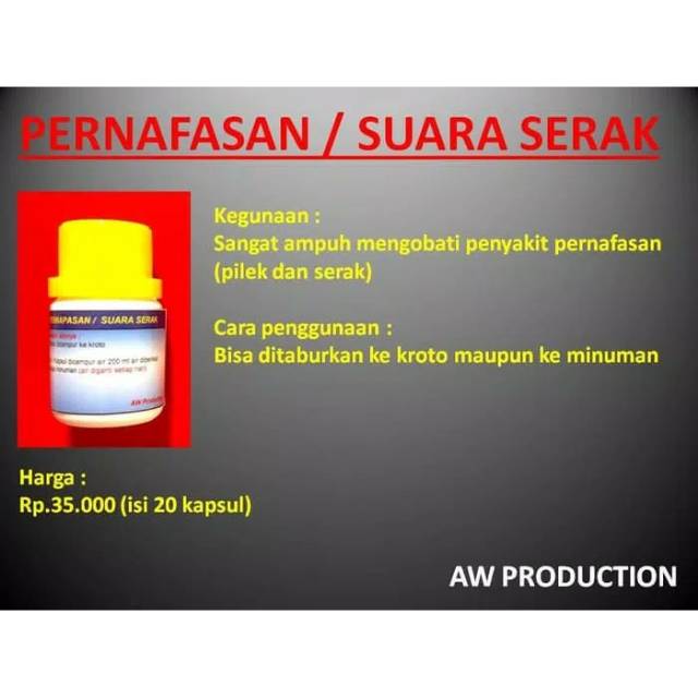 Obat Pernapasan / Suara Serak