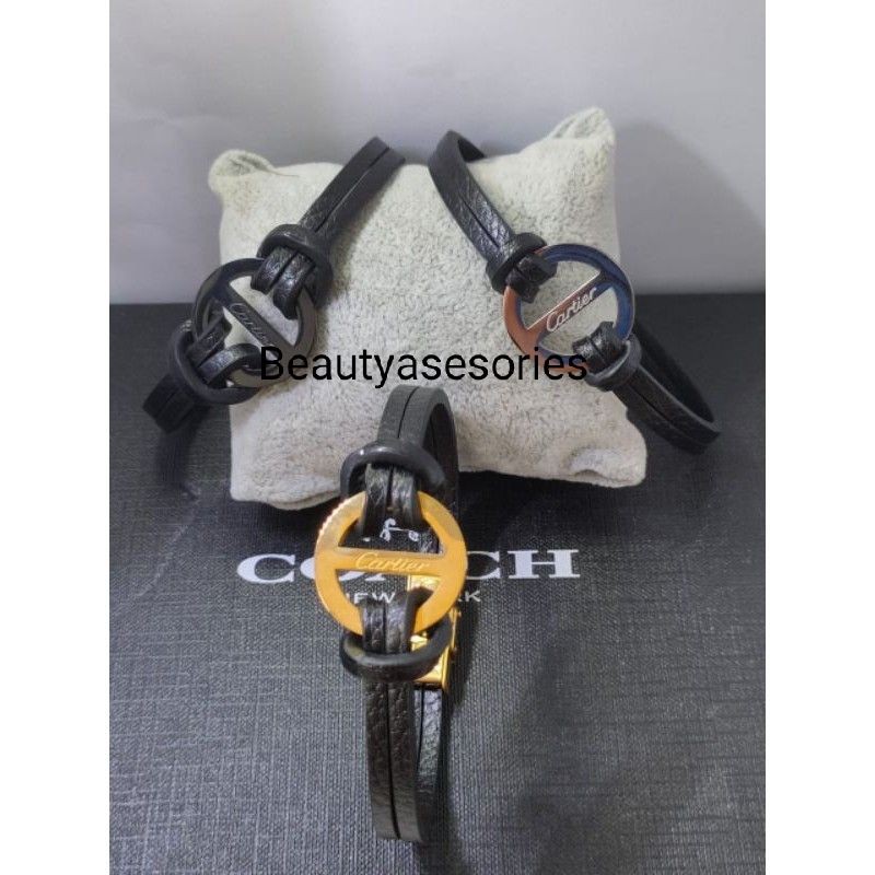 Gelang kulit cowok import