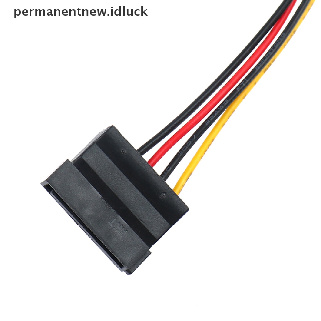 (luckypermanentnew) Kabel Extension Power Splitter 4Pin IDE Molex Ke 3 ATA SATA