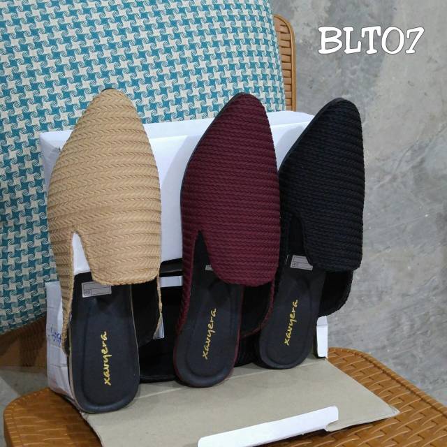 OBRAL CUCI GUDANG BORNEO SLIP SANDAL BAHAN KANVAS TEBAL BLT07 dan RZ49