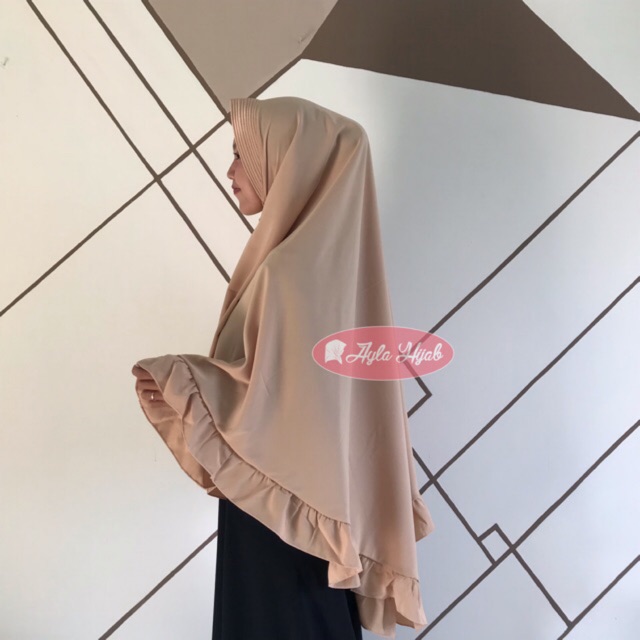 Jilbab Wolfis Rempel Jumbo