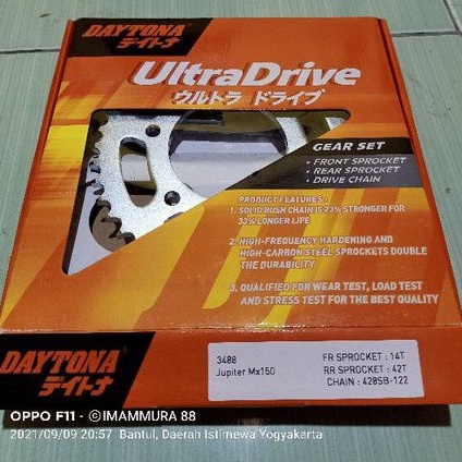 GEAR SET DAYTONA RACING ULTRA DRIVE YAMAHA JUPITER MX KING MX 150 VIXION