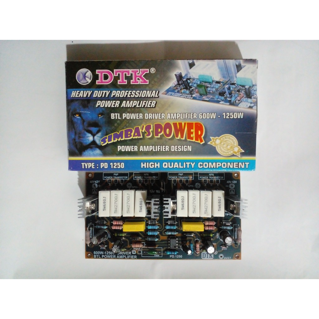 Kit Simba Power BTL Power Driver Amplifier 600W - 1250W