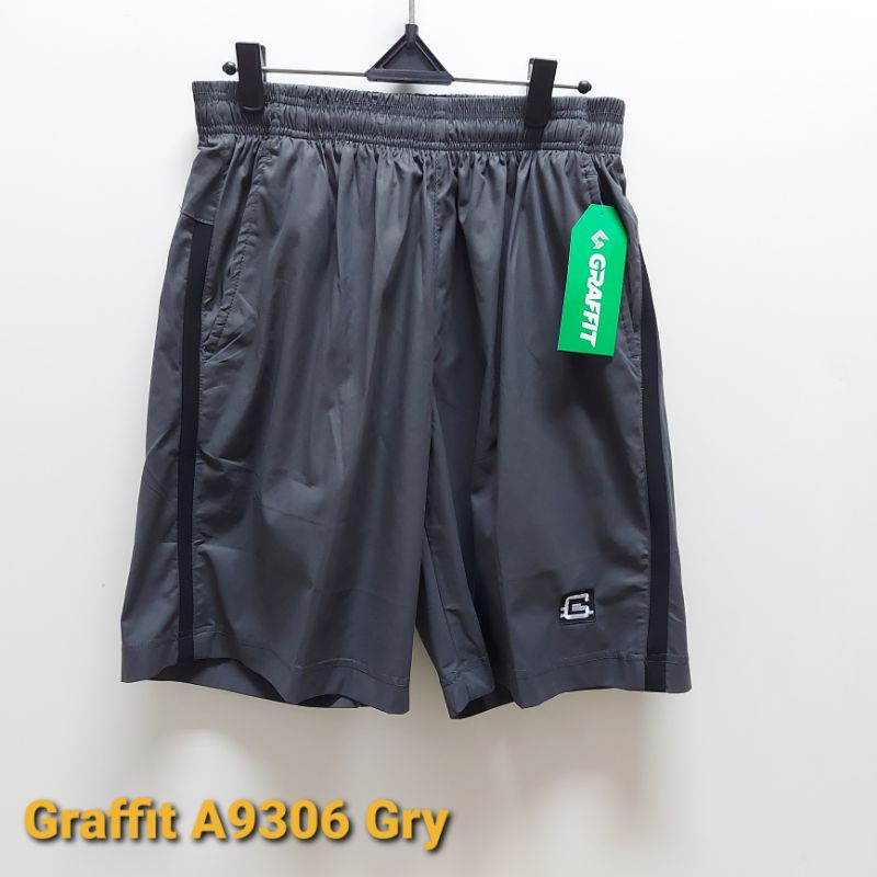 CELANA OLAHRAGA PENDEK GRAFFIT A9306 GRAY ORIGINAL