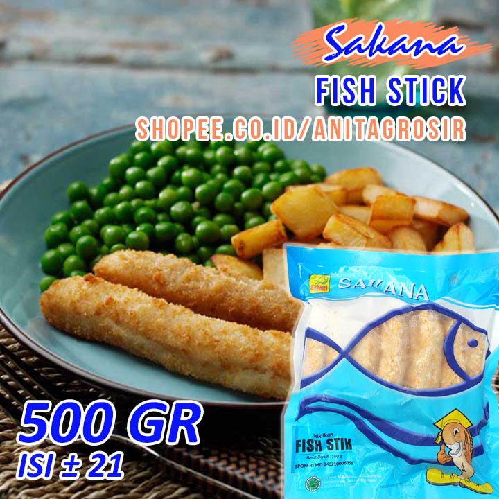 

SAKANA Fish Stick 500gr / Stik Ikan Sakana Food Halal Tanpa Pengawet Grosir Murah