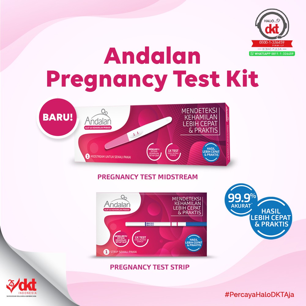 BPOM ANDALAN PREGNANCY TEST MIDSTREAM (ALAT TES KEHAMILAN PRIBADI) / SYE