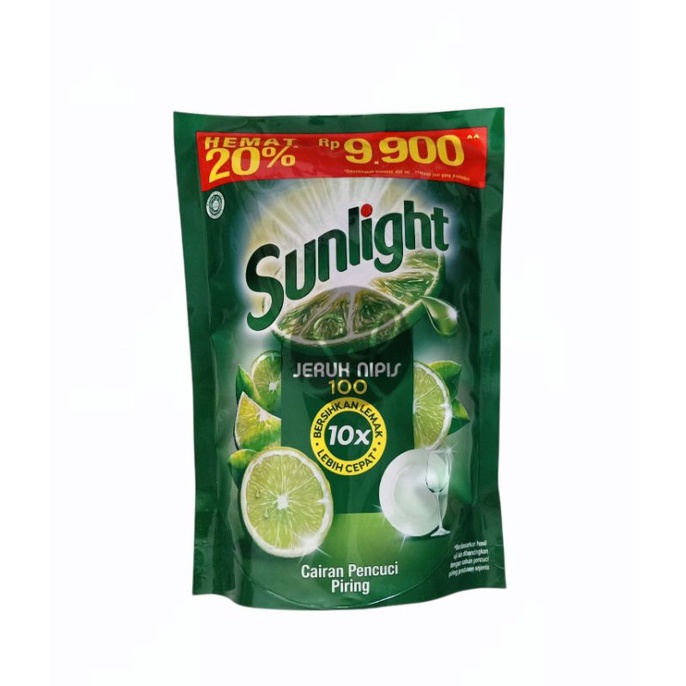 Sunlight Sabun Cuci Piring 435ml Kemasan Ekstra Isi 35ml Sunlight Jeruk Nipis Bersikan Lemak