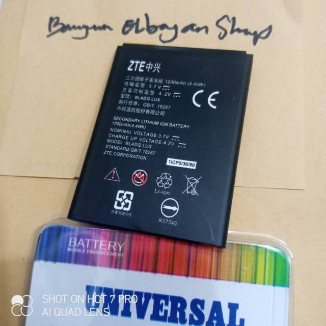 BATRE BATREI BATRAI BATTERY Zte Blade Q Lux ZTE Bolt E1